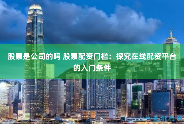股票是公司的吗 股票配资门槛：探究在线配资平台的入门条件
