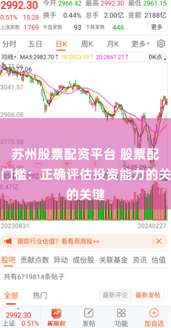 苏州股票配资平台 股票配资门槛：正确评估投资能力的关键